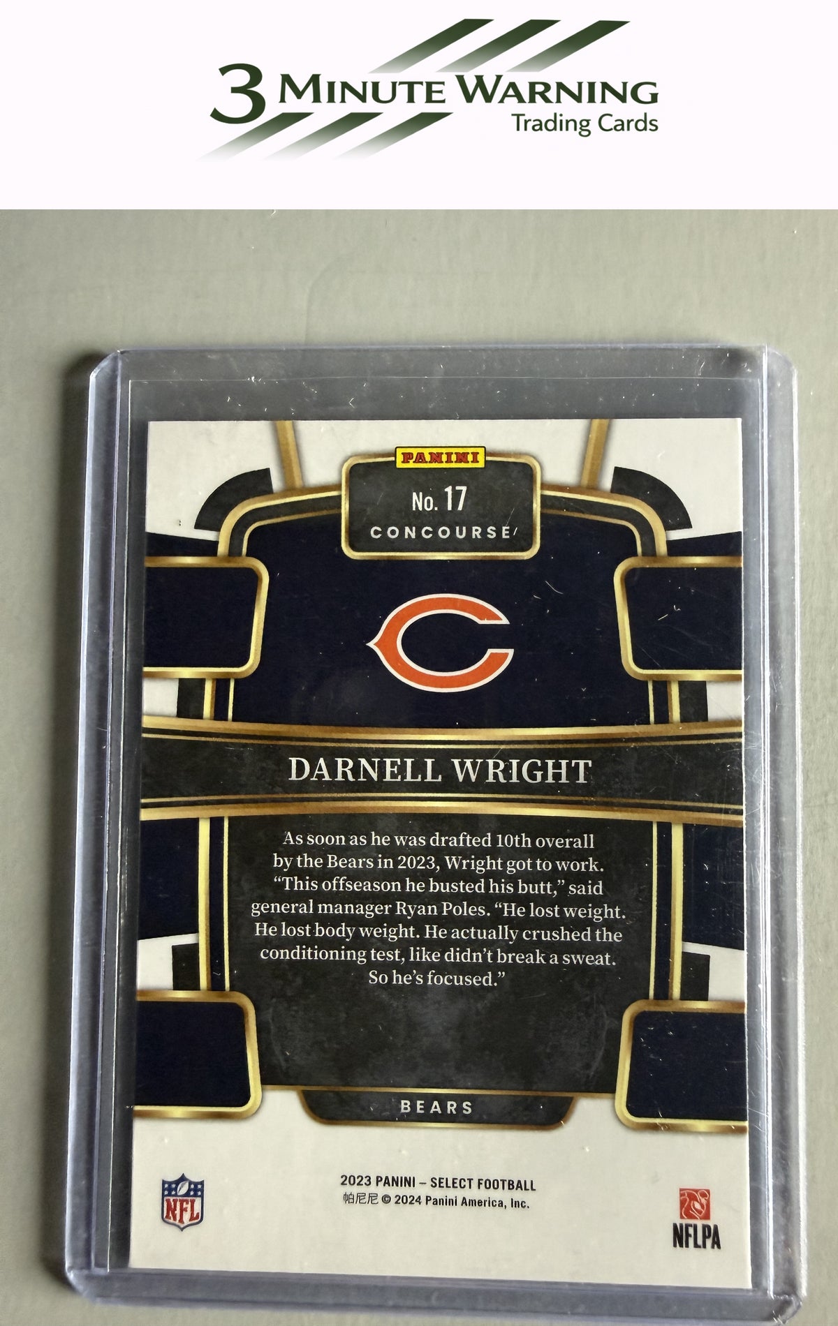 2023 Panini Select #17 Darnell Wright