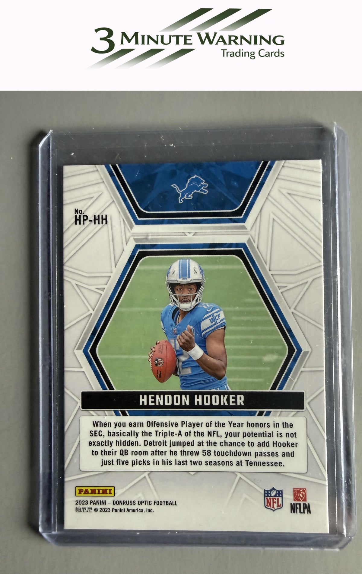 2023 Donruss Optic #HP-HH Hendon Hooker Hidden Potential