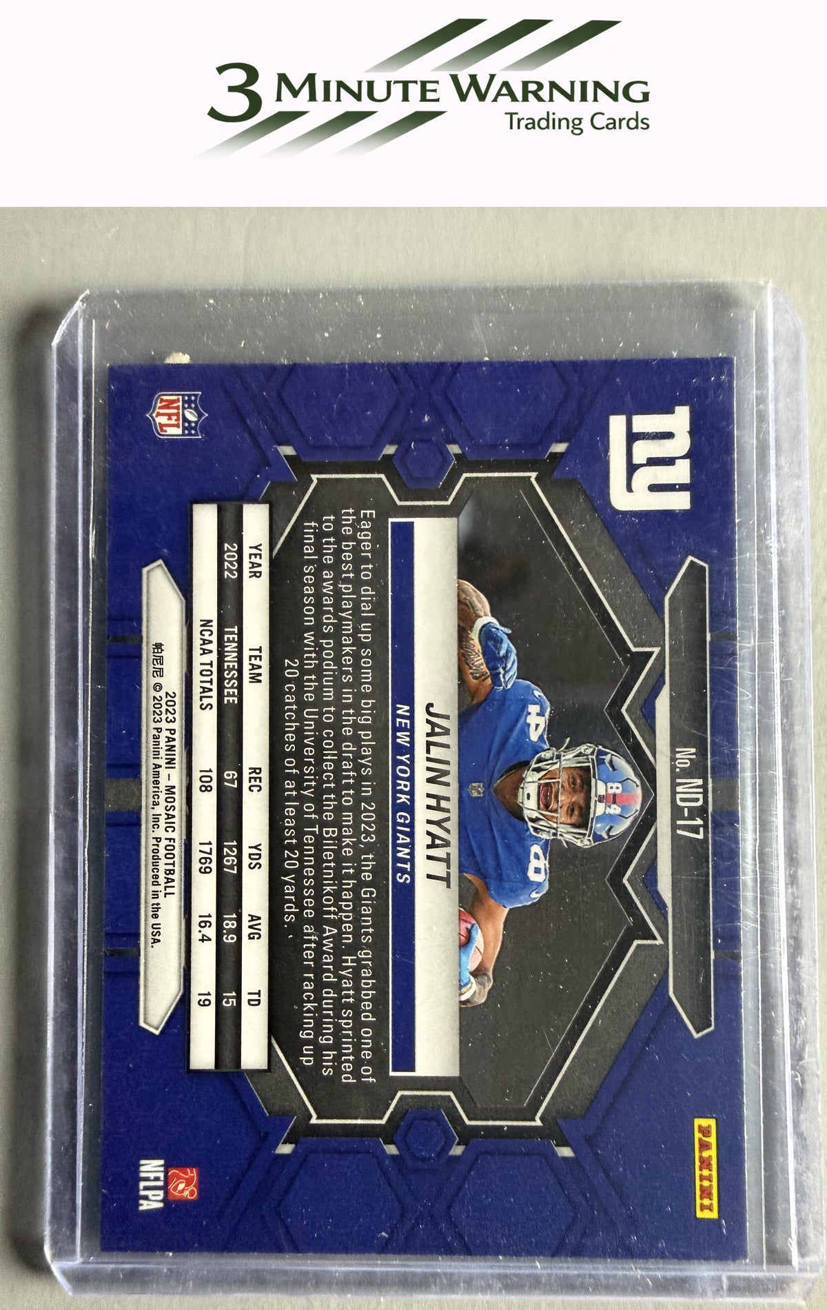 2023 Panini Mosaic #ND-17 Jalin Hyatt