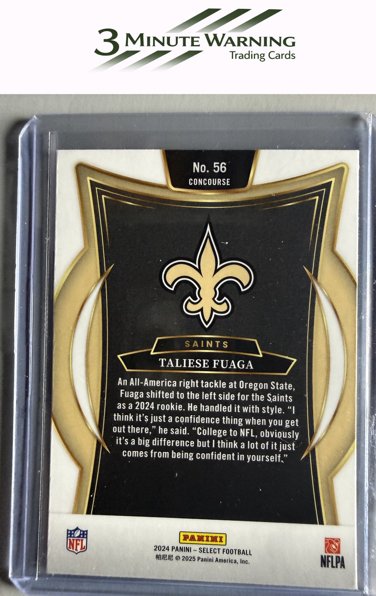 2024 Panini Select #56 Taliese Fuaga