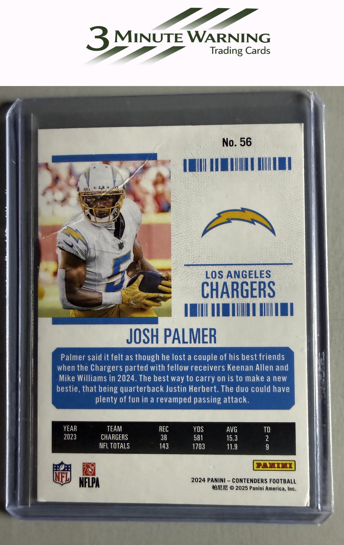 2024 Panini Contenders #56 Josh Palmer Retail