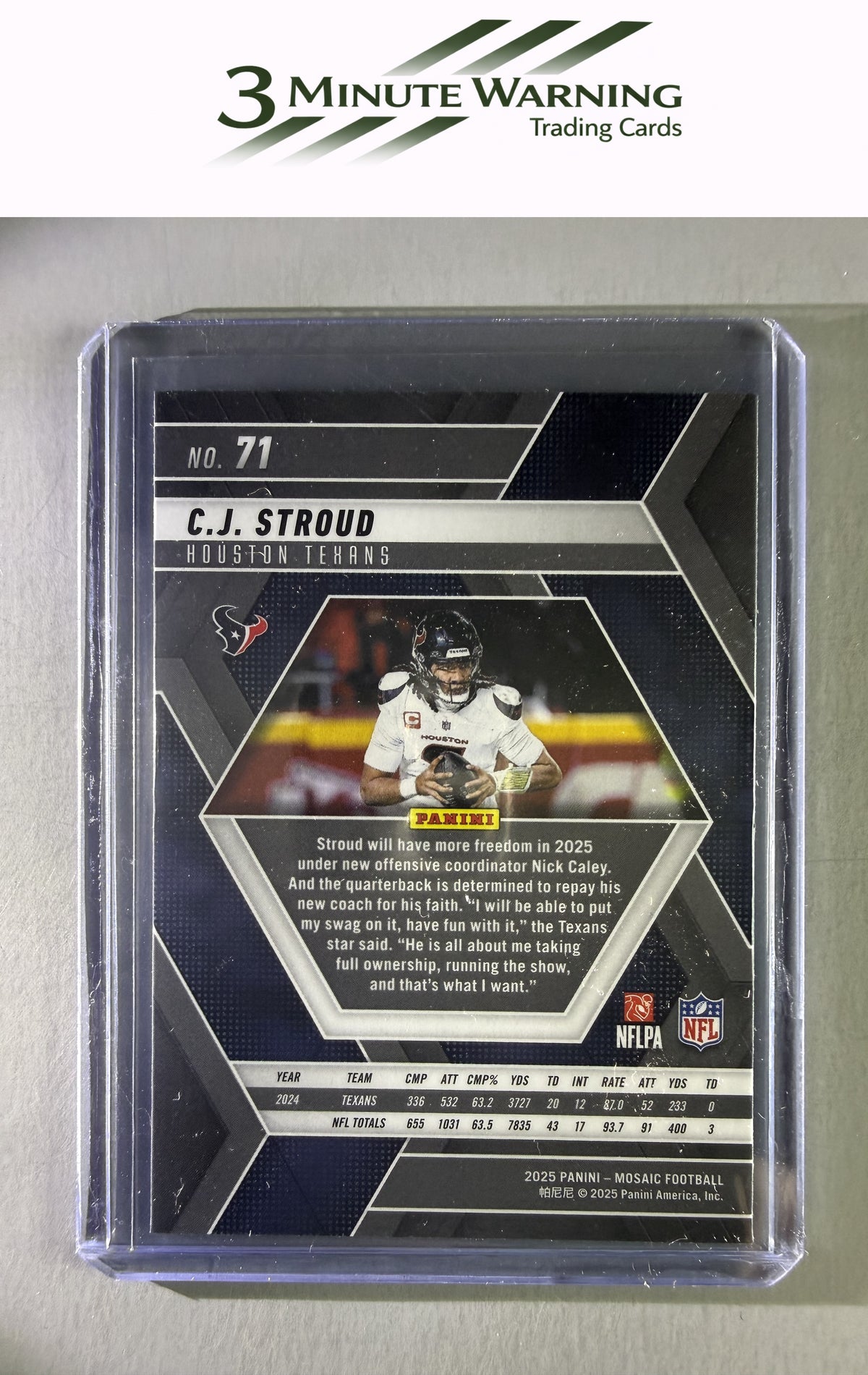 2025 Panini Mosaic #71 C.J. Stroud