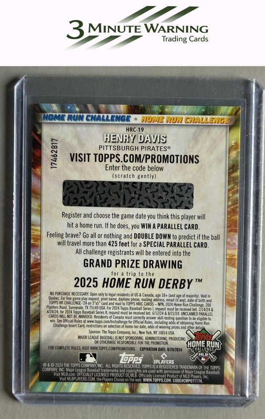 2024 Topps #HRC-19 Henry Davis Home Run Challenge (Series Two)