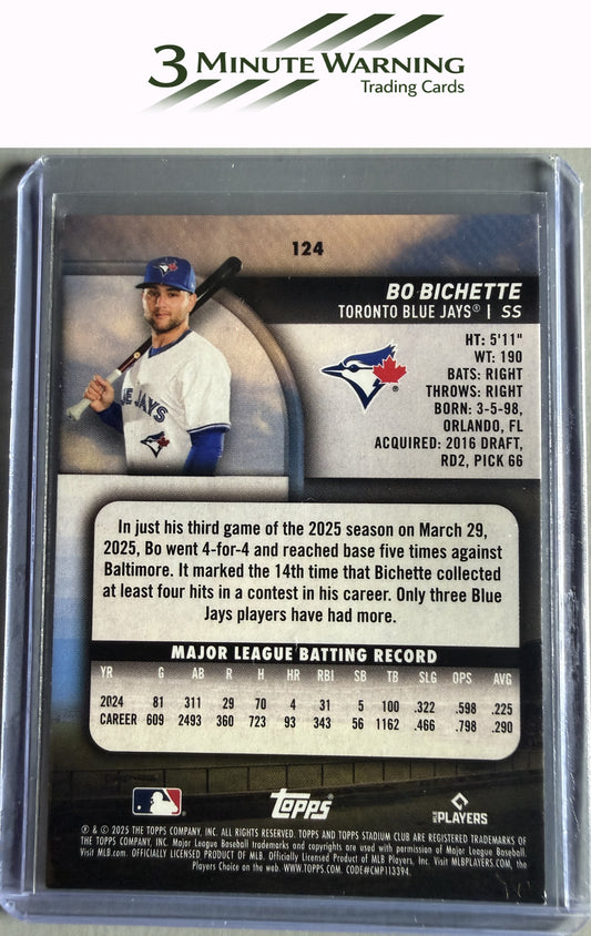 2025 Stadium Club #124 Bo Bichette