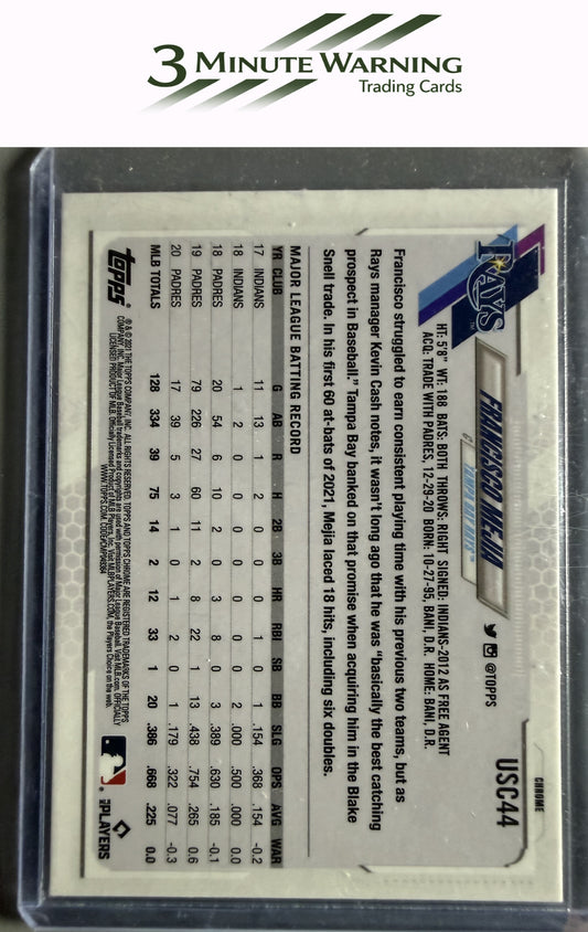 2021 Topps Chrome Update #USC44 Francisco Mejia Purple Refractor