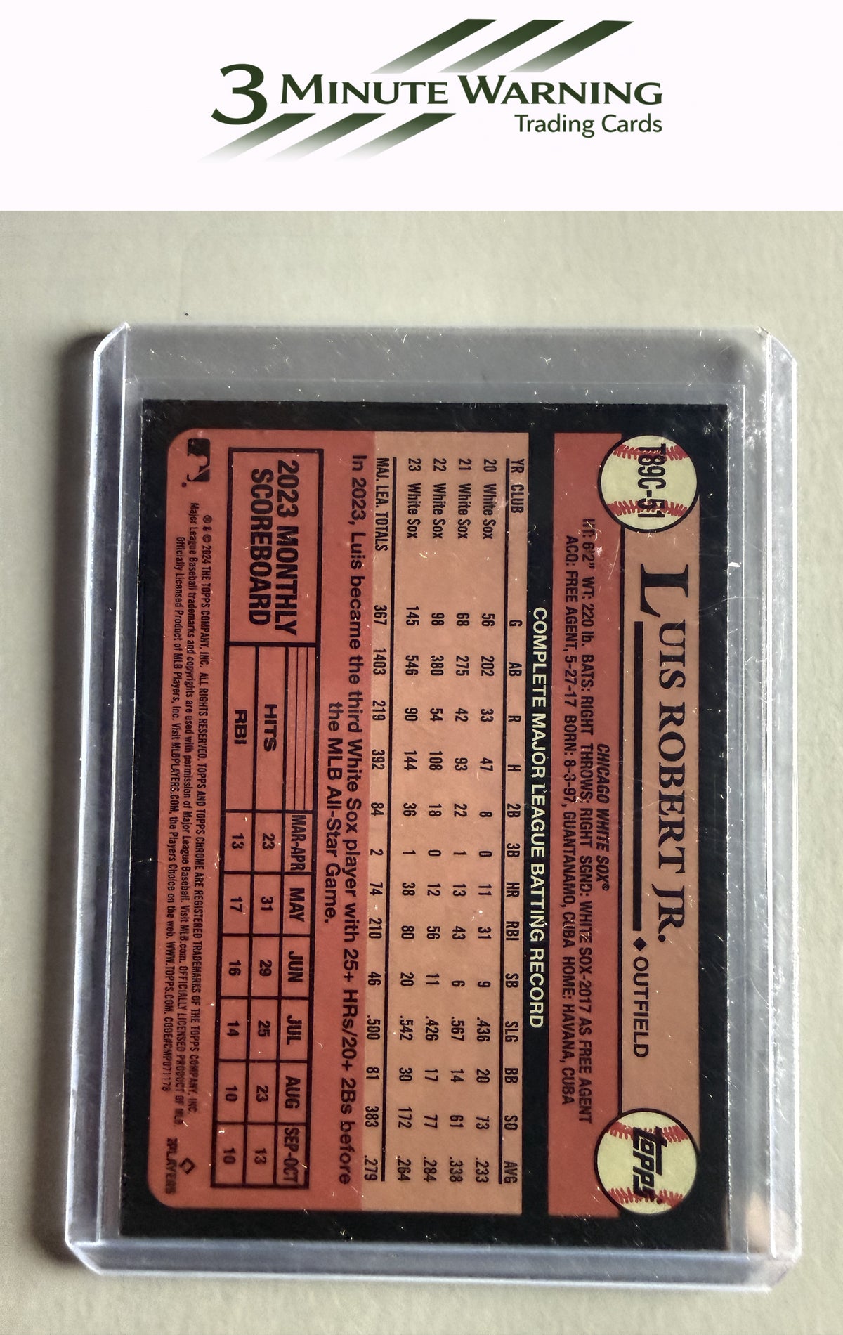 2024 Topps #T89C-51 Luis Robert Jr. 1989 Topps Baseball 35th Anniversary Chrome