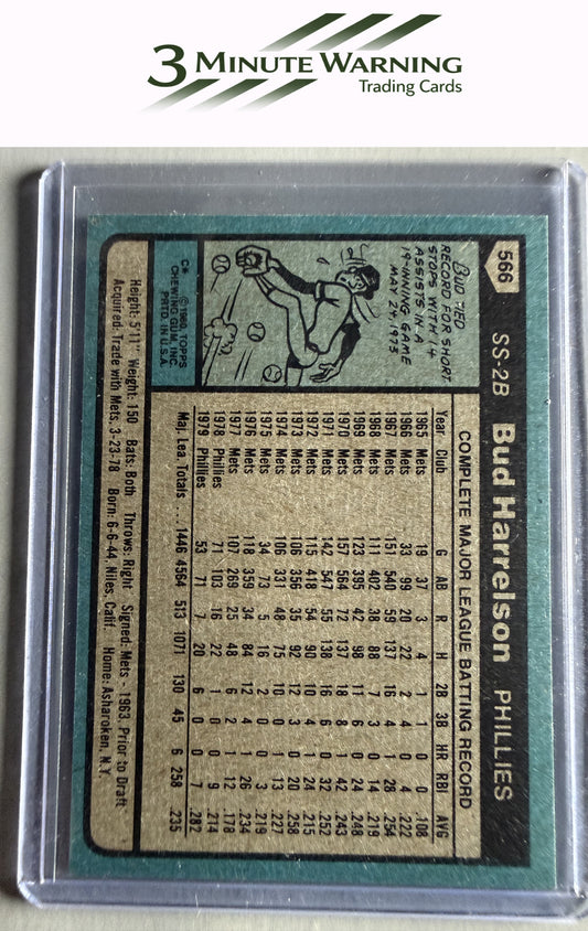 1980 Topps #566 Bud Harrelson