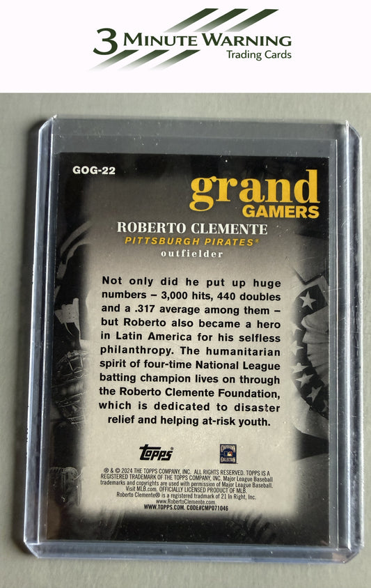 2024 Topps #GOG-22 Roberto Clemente Grand Gamers