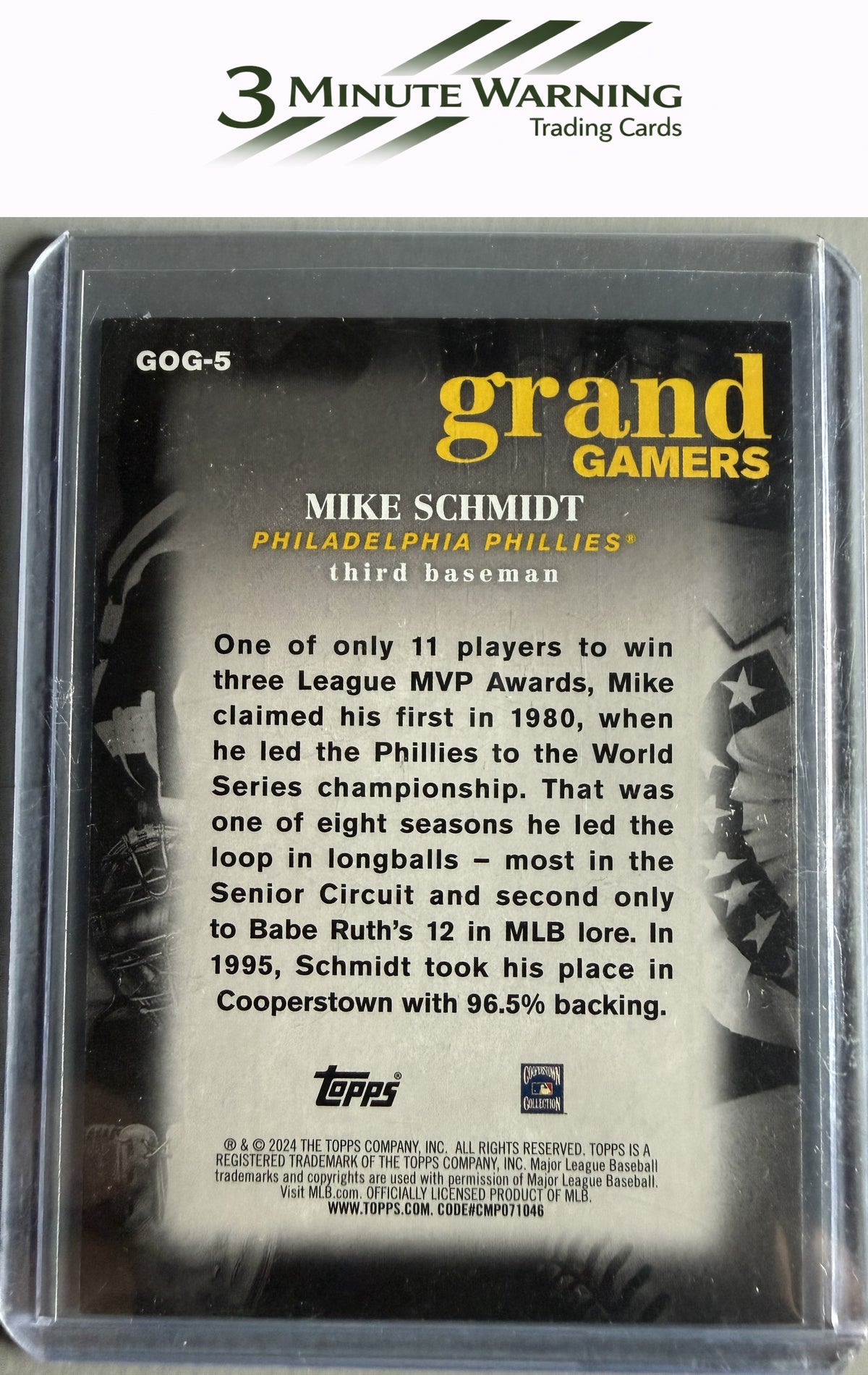 2024 Topps #GOG-5 Mike Schmidt Grand Gamers