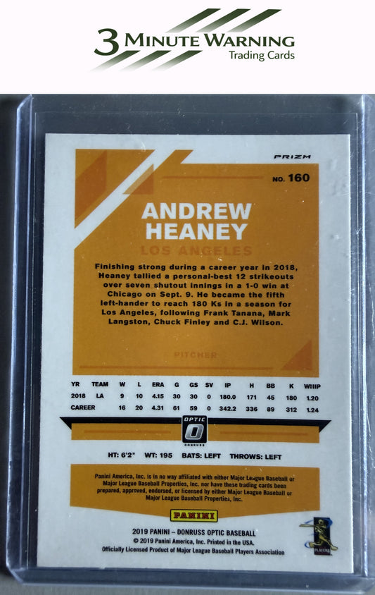 2019 Donruss Optic #160 Andrew Heaney Holo