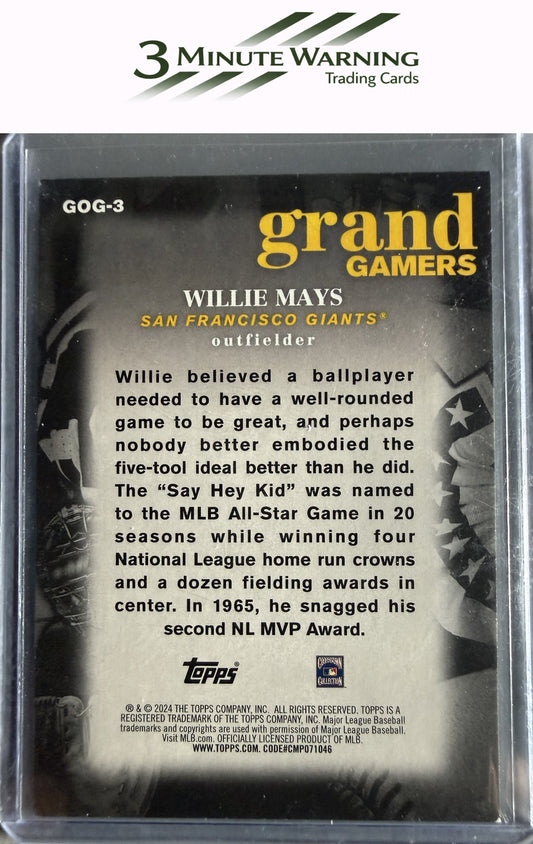 2024 Topps #GOG-3 Willie Mays Grand Gamers