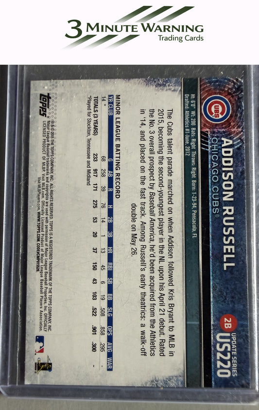 2015 Topps Update #US220 Addison Russell