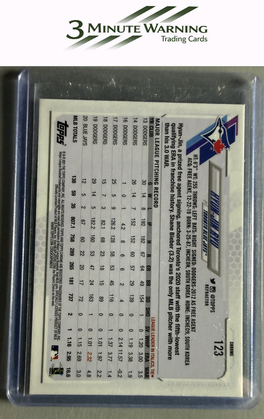 2021 Topps Chrome #123 Hyun-Jin Ryu Prism Refractor