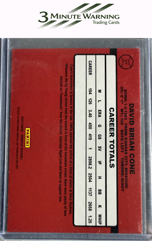 2023 Donruss #277 David Cone Holo Orange