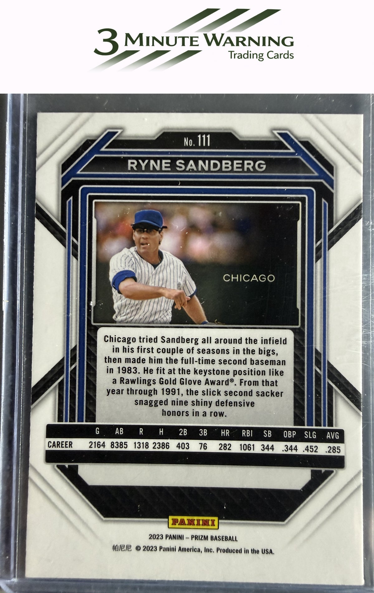 2023 Panini Prizm #111 Ryne Sandberg