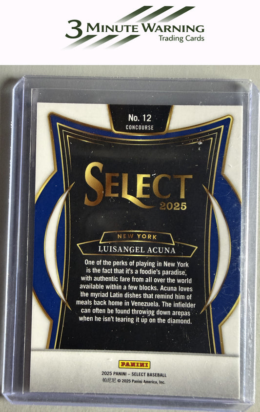 2025 Panini Select #12 Luisangel Acuna