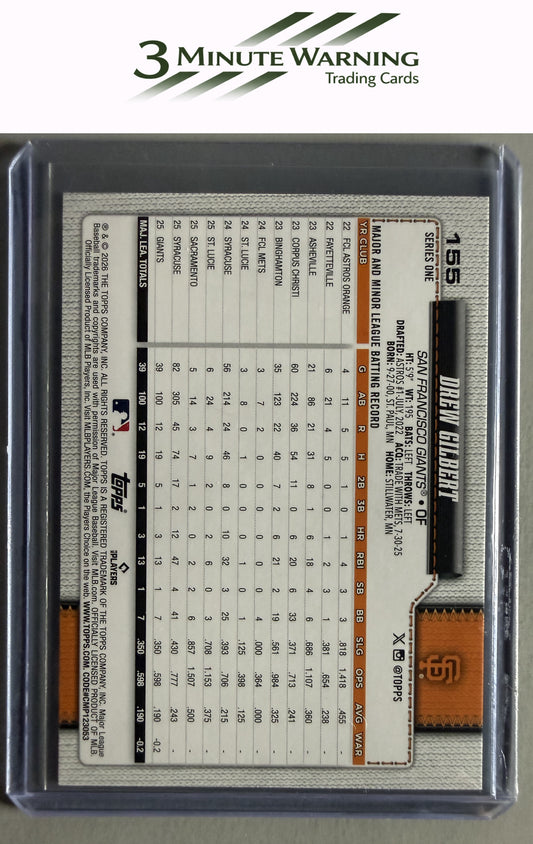 2026 Topps #155 Drew Gilbert