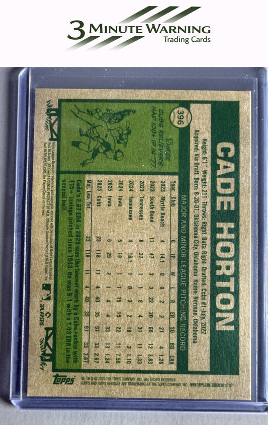 2026 Topps Heritage #396 Cade Horton