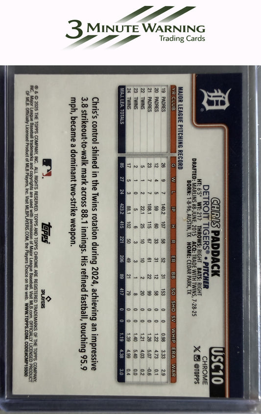 2025 Topps Chrome Update #USC10 Chris Paddack
