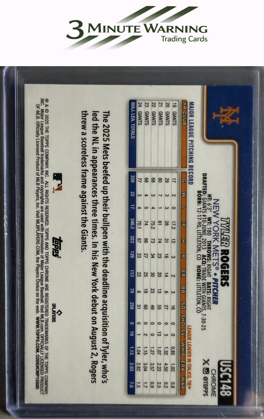 2025 Topps Chrome Update #USC148 Tyler Rogers