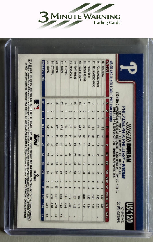 2025 Topps Chrome Update #USC120 Jhoan Duran