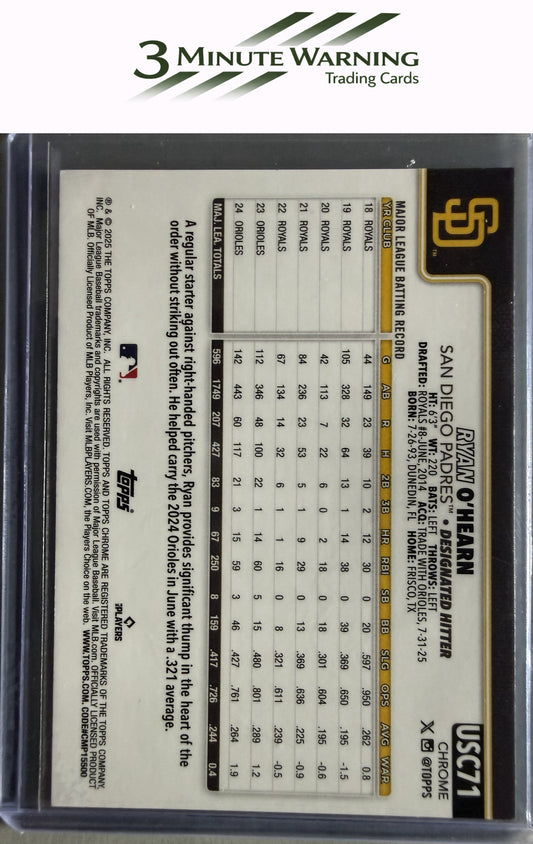 2025 Topps Chrome Update #USC71 Ryan O'Hearn