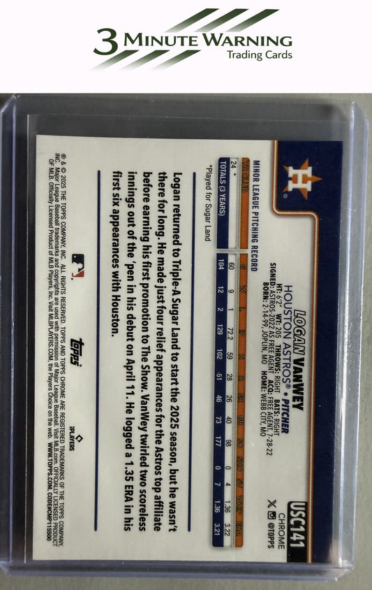 2025 Topps Chrome Update #USC141 Logan VanWey