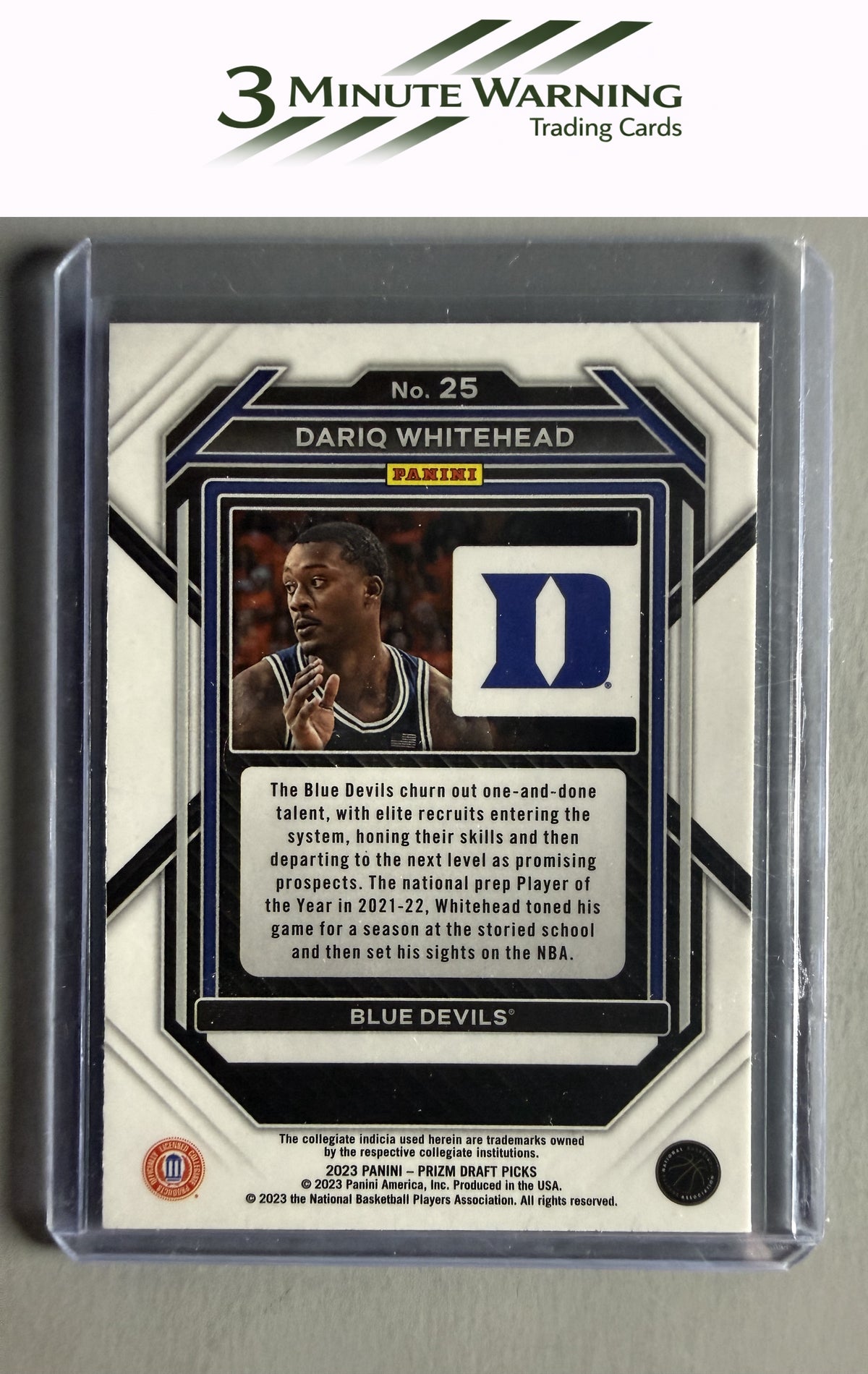 2023 Panini Prizm Draft Picks #25 Dariq Whitehead