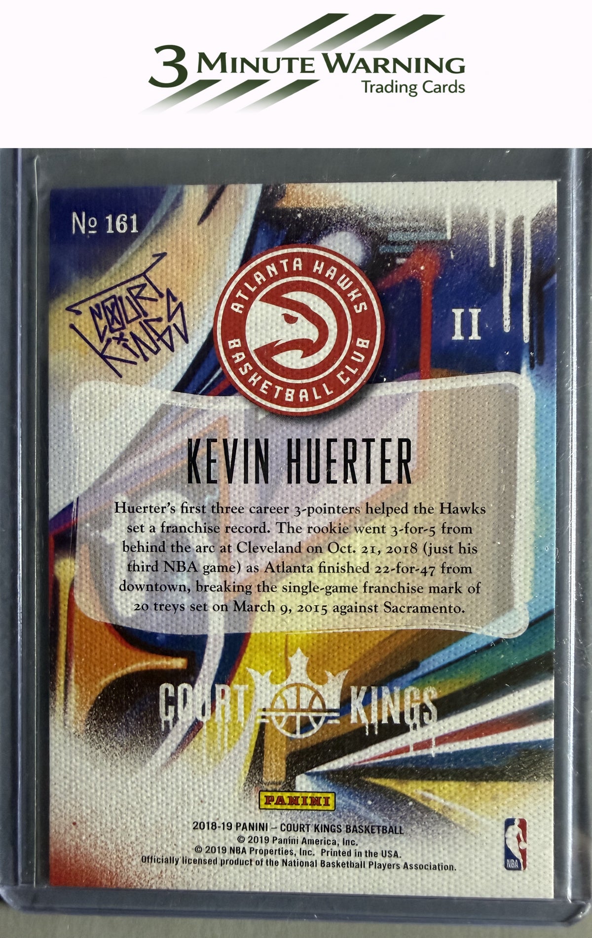 2018-19 Panini Court Kings #161 Kevin Huerter