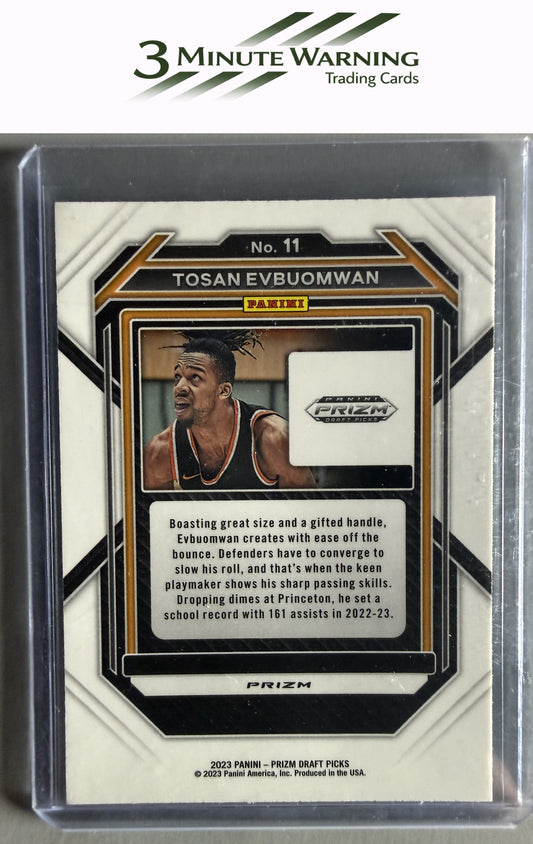 2023 Panini Prizm Draft Picks #11 Tosan Evbuomwan Hyper