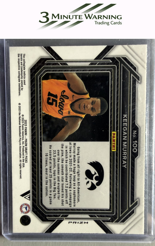 2023 Panini Prizm Draft Picks #100b Keegan Murray Silver