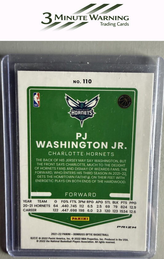 2021-22 Donruss Optic #110 PJ Washington Jr. Holo