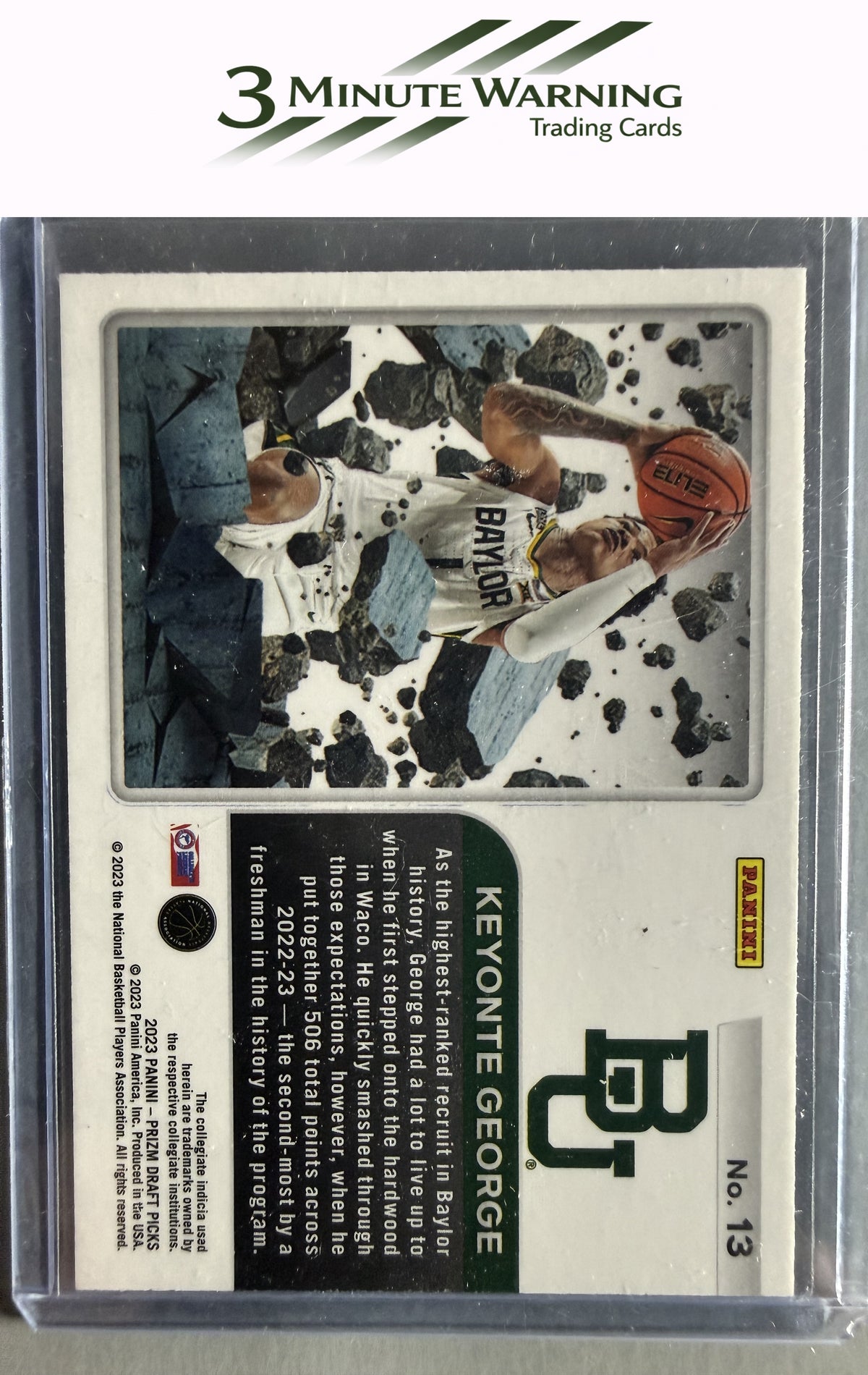 2023 Panini Prizm Draft Picks #13 Keyonte George Prizm Break