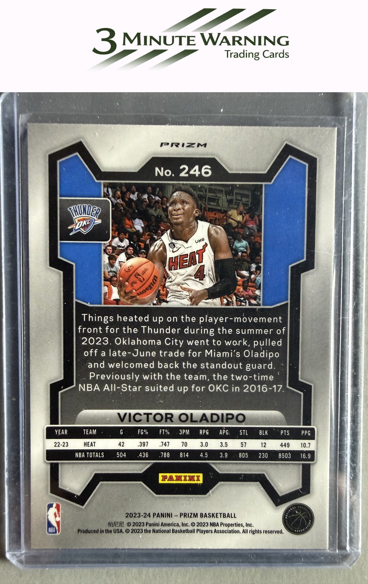 2023-24 Panini Prizm #246 Victor Oladipo Prizm Ice