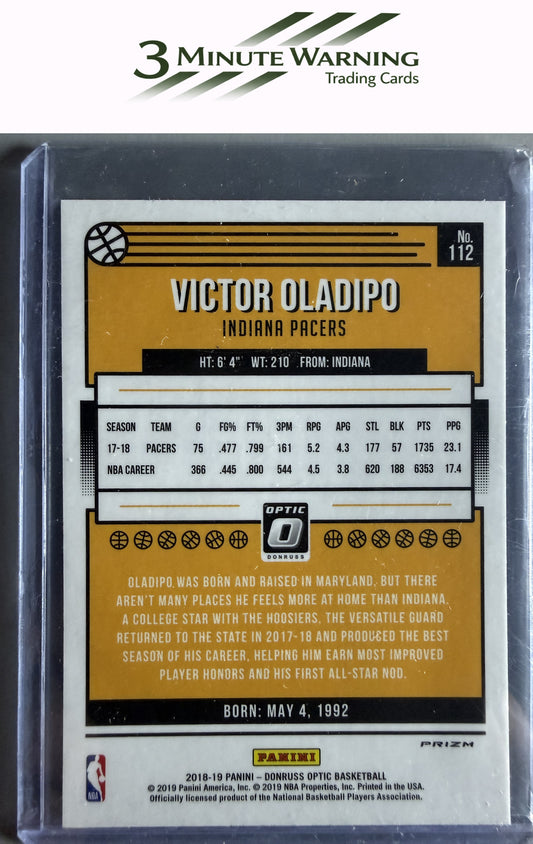 2018-19 Donruss Optic #112 Victor Oladipo Fast Break Holo