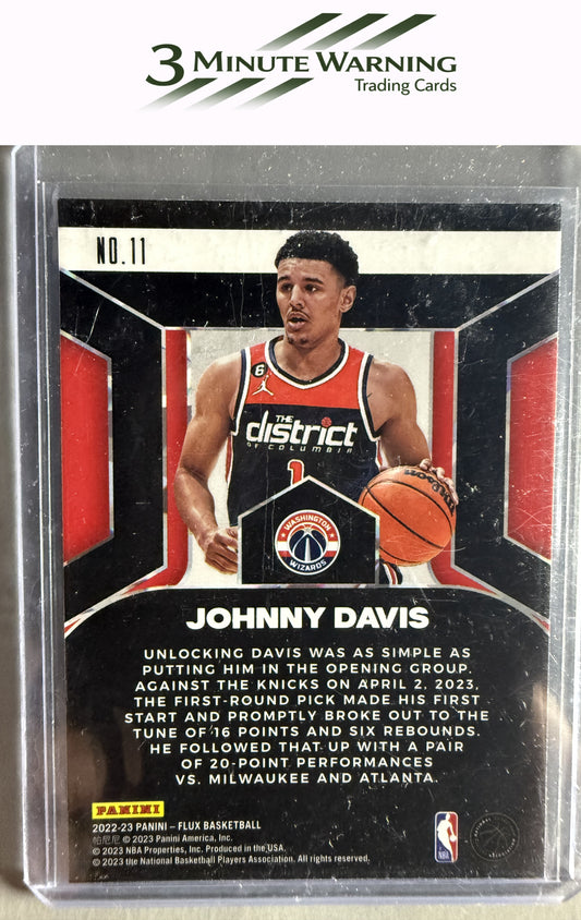 2022-23 Panini Flux #11 Johnny Davis Rookie Influx
