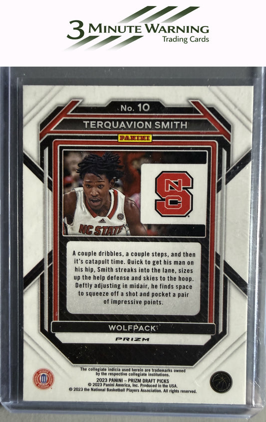 2023 Panini Prizm Draft Picks #10 Terquavion Smith Hyper