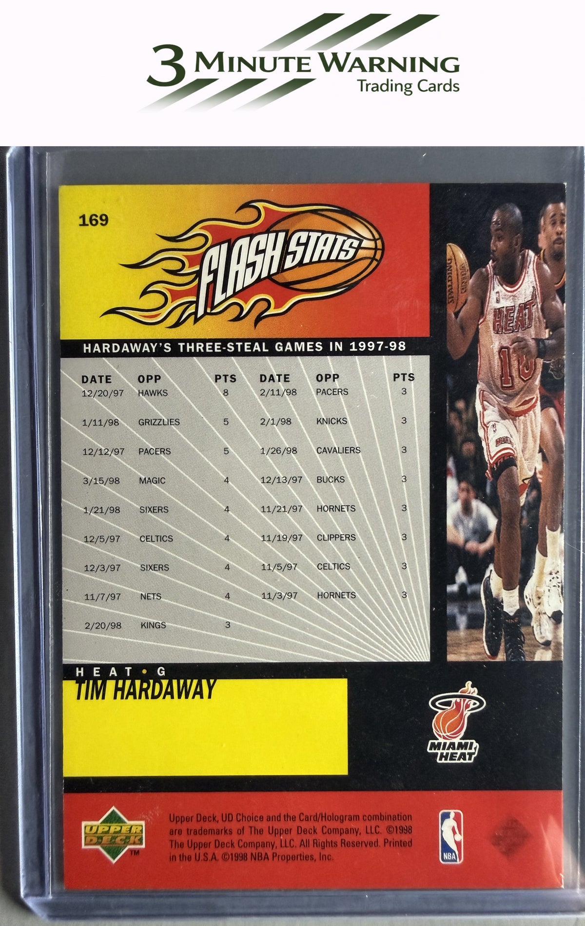 1998-99 UD Choice #169 Tim Hardaway