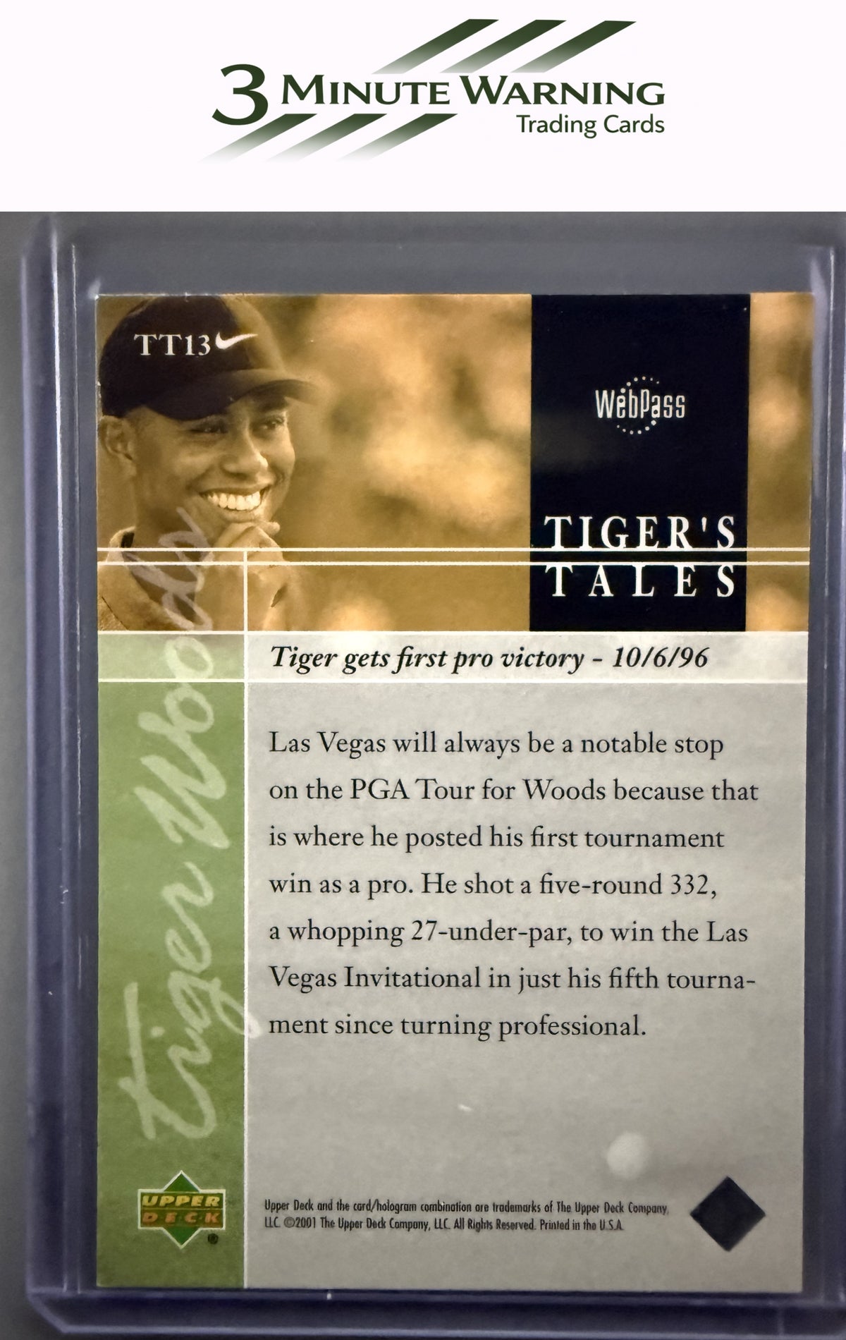 2001 Upper Deck #TT13 Tiger Woods Tiger's Tales