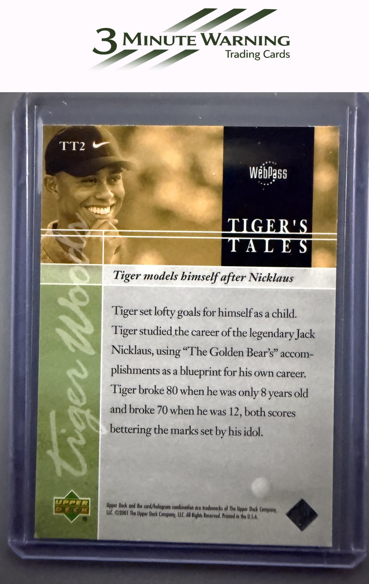 2001 Upper Deck #TT2 Tiger Woods Tiger's Tales