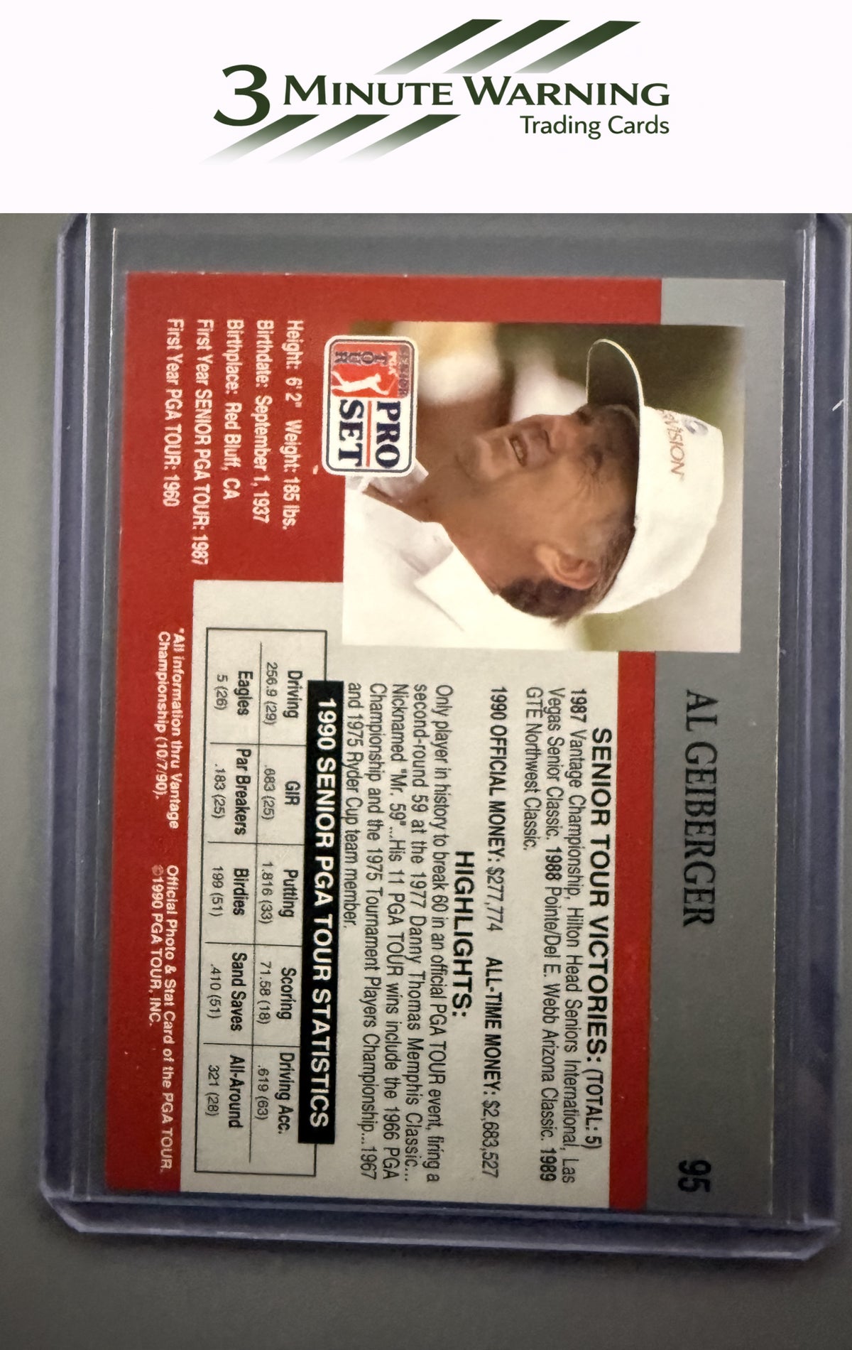 1990 Pro Set PGA Tour #95 Al Geiberger