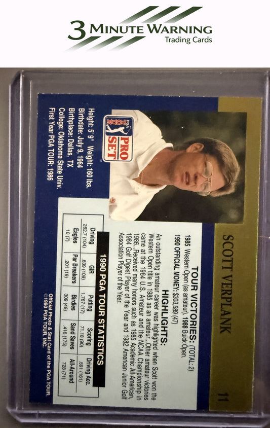 1990 Pro Set PGA Tour #11 Scott Verplank