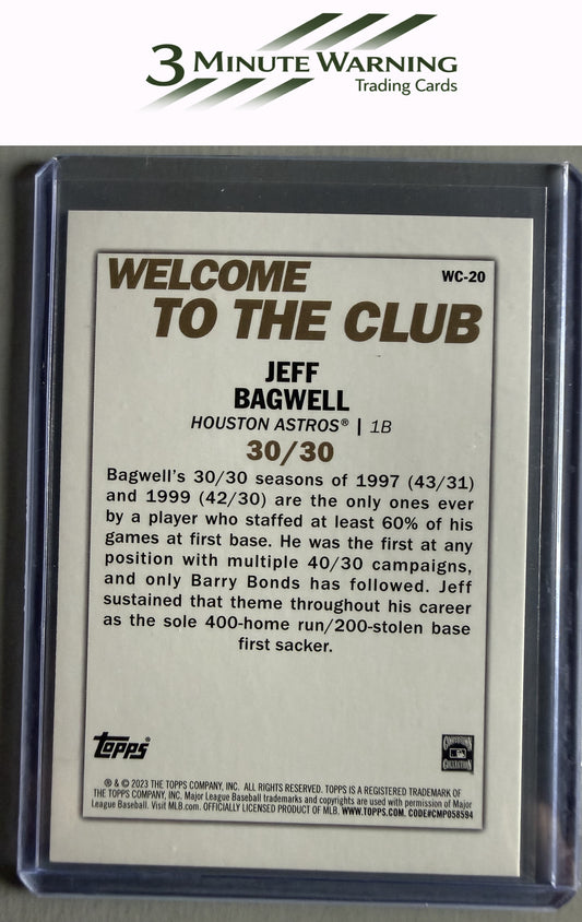 2023 Topps #WC-20 Jeff Bagwell Welcome to the Club