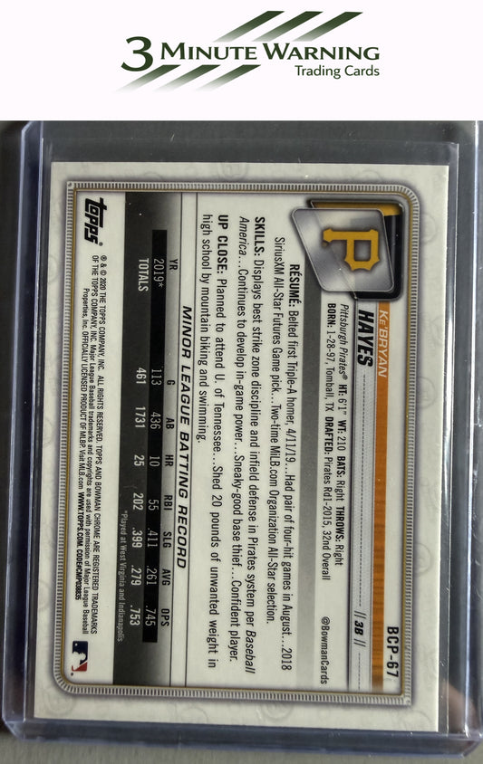 2020 Bowman #BCP-67 Ke'Bryan Hayes Chrome Prospects Mojo Refractor