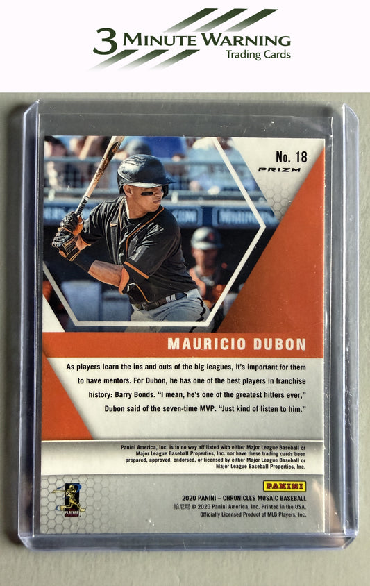 2020 Panini Chronicles #18 Mauricio Dubon Mosaic Prizm Silver