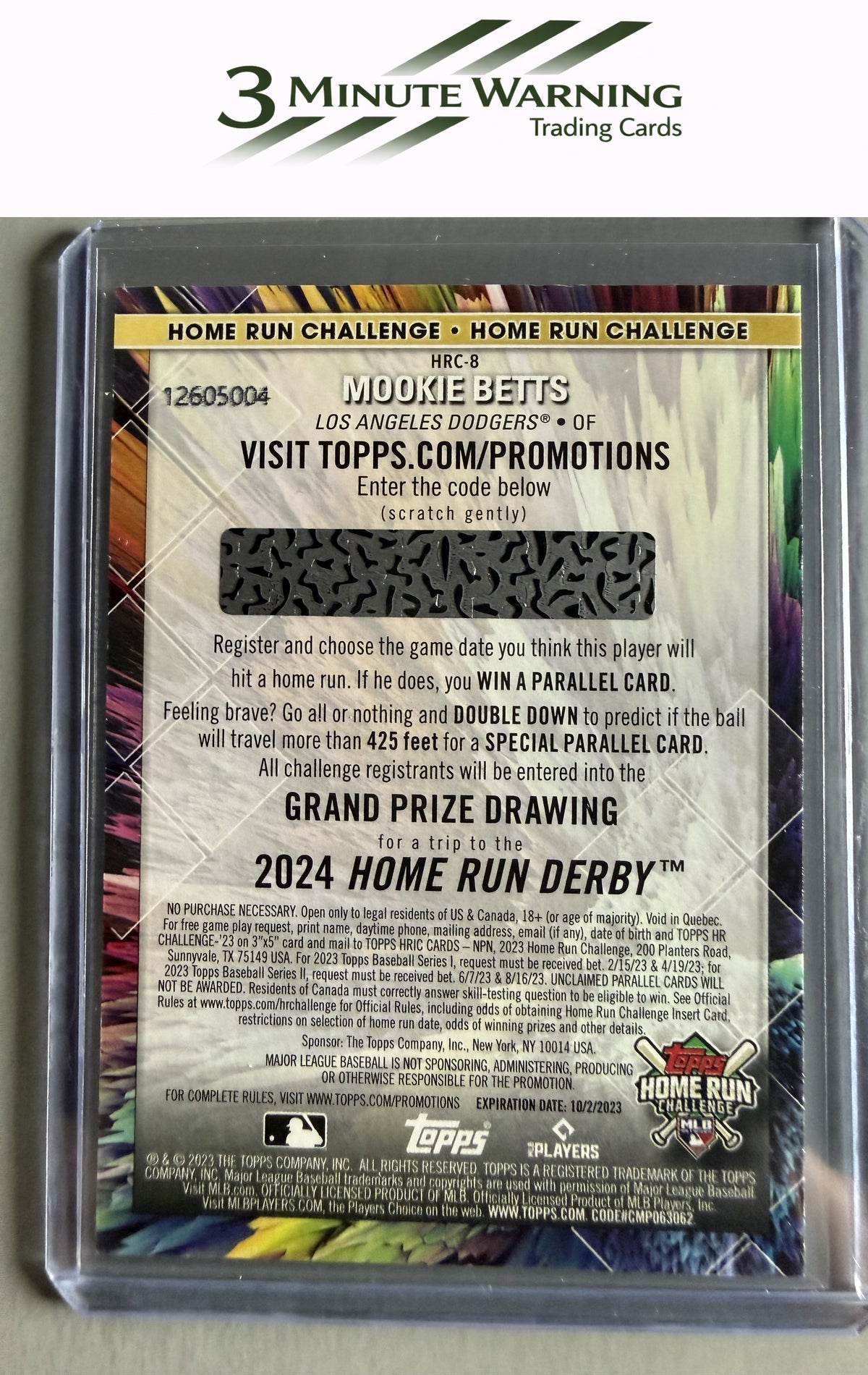 2023 Topps #HRC-8 Mookie Betts Home Run Challenge (Series Two)