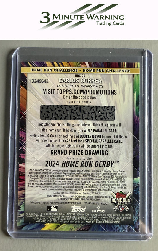 2023 Topps #HRC-26 Carlos Correa Home Run Challenge (Series Two)