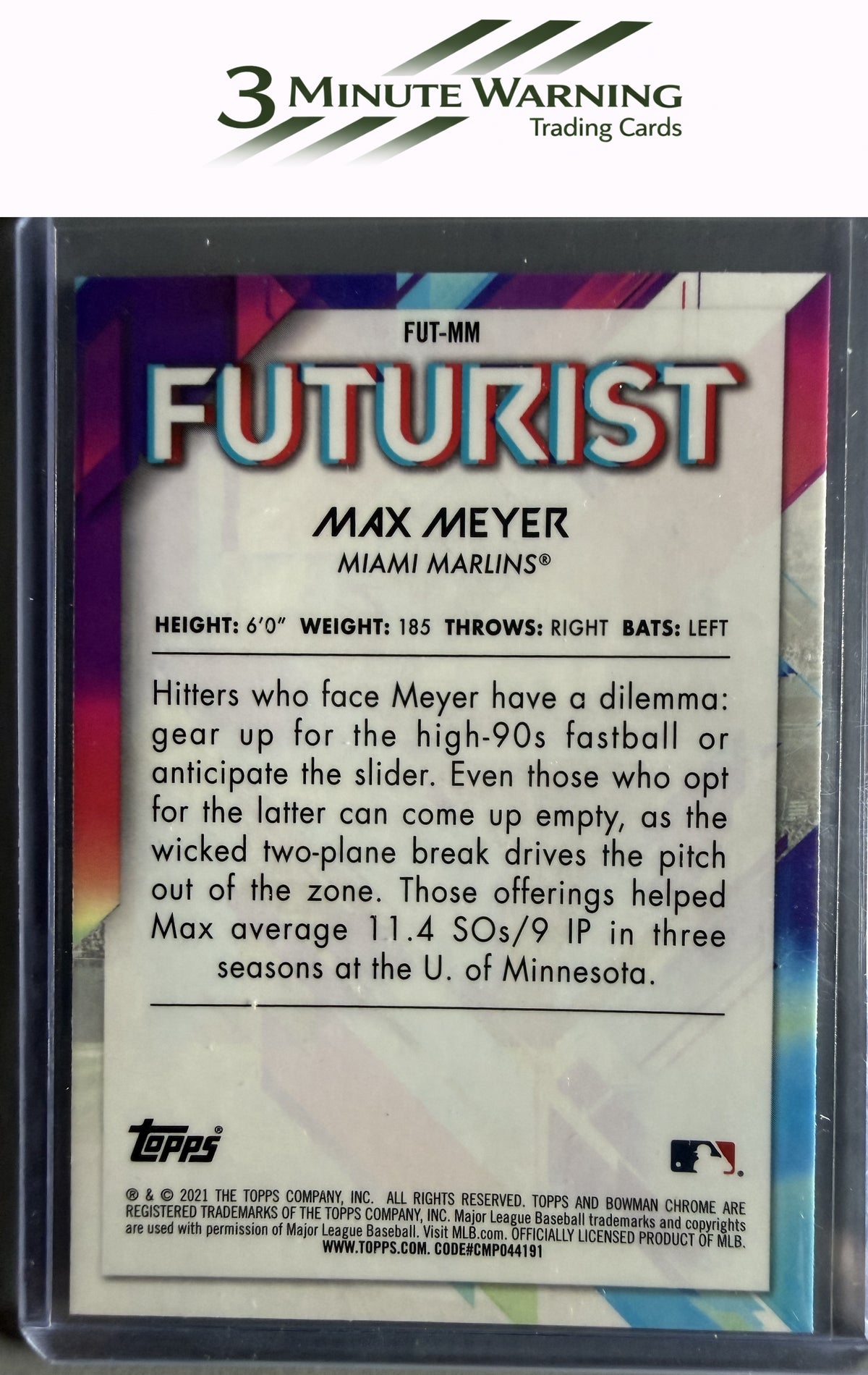 2021 Bowman #FUT-MM Max Meyer Chrome Futurist