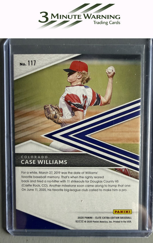 2020 Panini Elite Extra Edition #117 Case Williams Status Blue #/249
