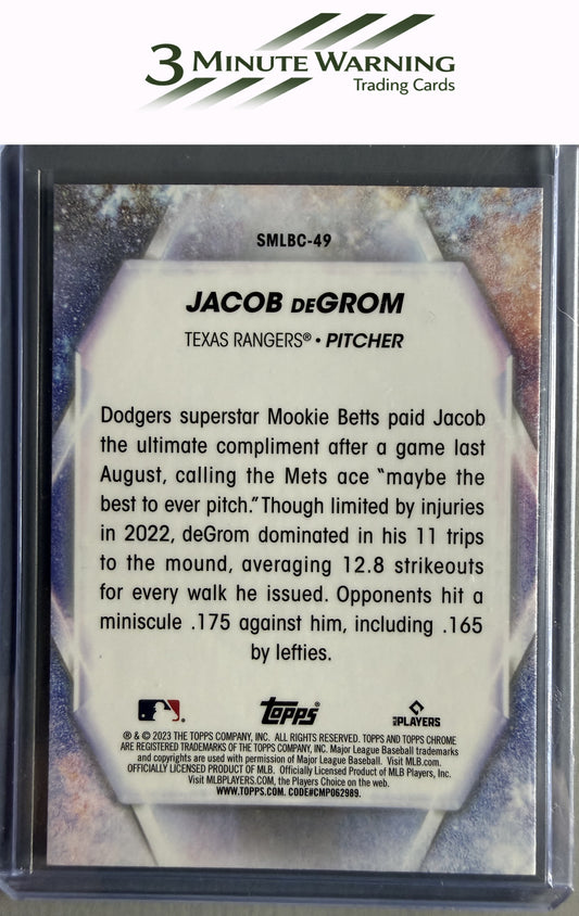 2023 Topps #SMLBC-49 Jacob deGrom Stars of MLB Chrome